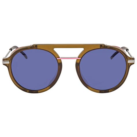 fendi ff m0012 s 1edku|Fendi Fantastic Blue Pilot Men's Sunglasses FF .